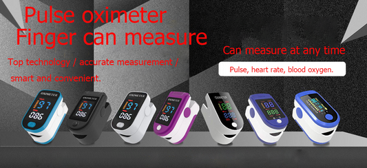 Oxygen / heart rate / pulse / detector, blood oxygen saturation monitor, finger detection.