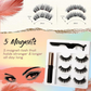 Next-Level Magnetic Eyelashes and Eyeliner- 3 Pairs/ Set!